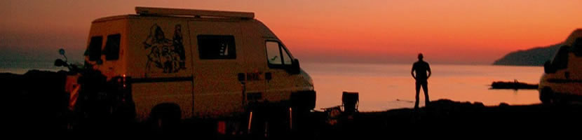 Region Bosa - Sonnenunterang am Meer