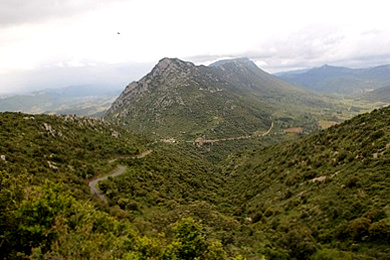 Aussicht vom Chateau de Queribus