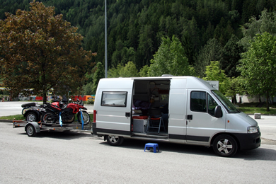 Rast an der Brennerautobahn