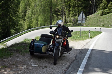 Jochen am Passo Giau